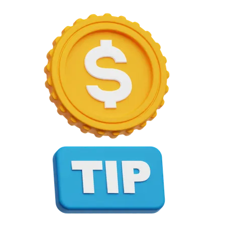 Dollar Tip  3D Icon