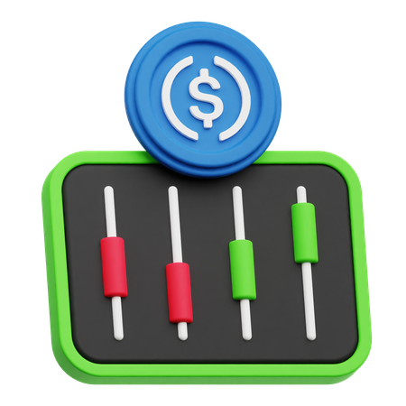 ドル取引  3D Icon