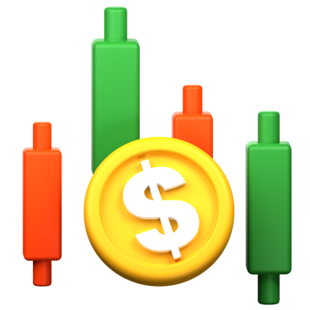 Dollar Trading  3D Icon