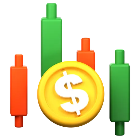 Dollar Trading  3D Icon