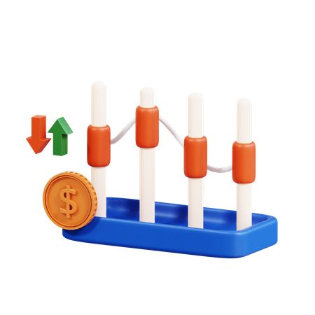 Dollar Trading  3D Icon