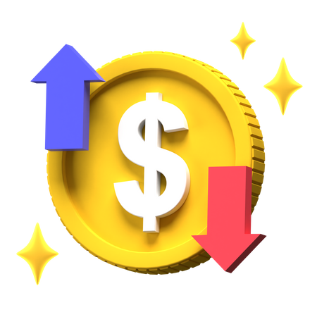 Dollar Trading  3D Illustration