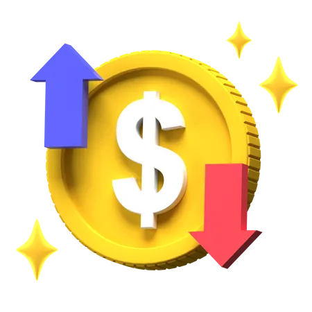 Dollar Trading  3D Illustration