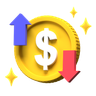 3d dollar trading logo