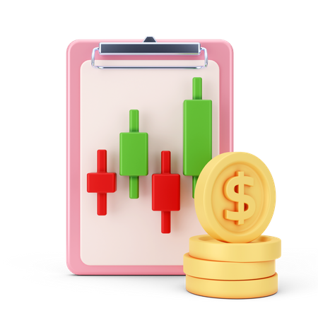 Dollar Trading Report  3D Icon