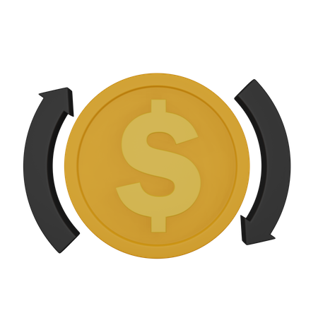 Dollar Transfer  3D Icon