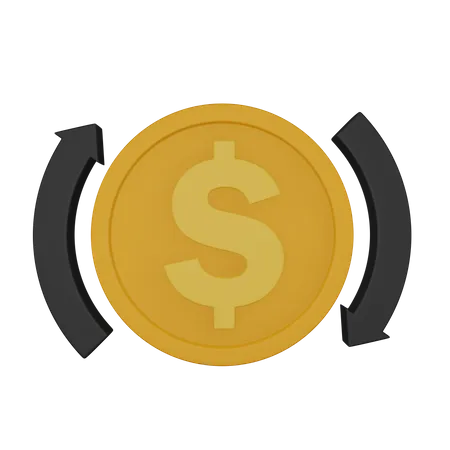 Dollar Transfer  3D Icon