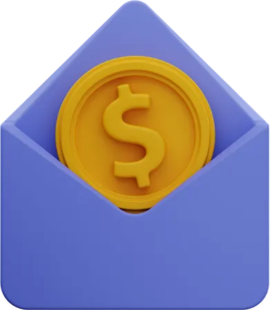 Dollarumschlag  3D Illustration