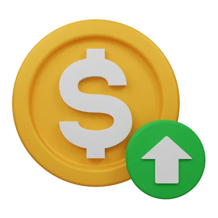 Dollar Up  3D Icon
