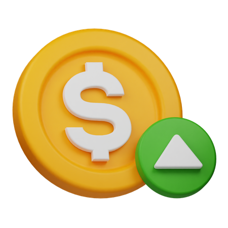 Dollar Up  3D Icon