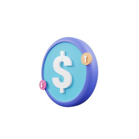 Dollar Value  3D Icon