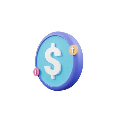 Dollar Value  3D Icon