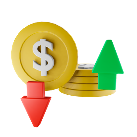 Dollar Value  3D Icon