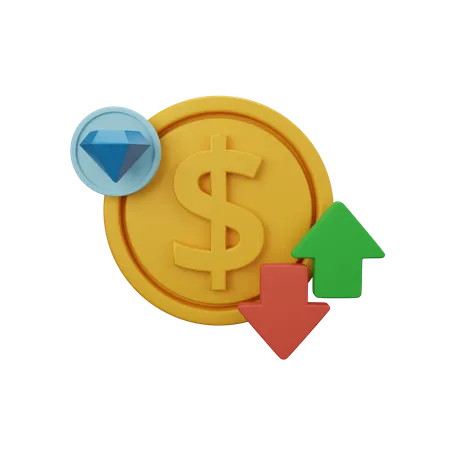 3 D Rendering Dollar Value Isolated Useful For Business Currency Economy And Finance Design 3D Icon