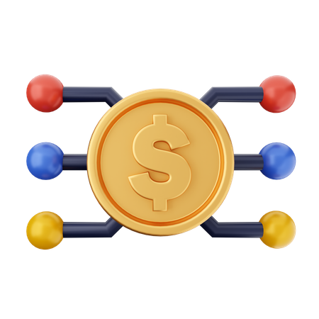 Dollar-Verbindung  3D Icon