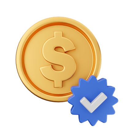 Dollar Verify  3D Icon