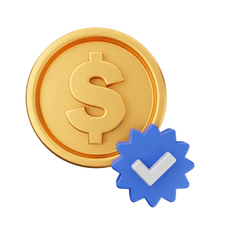 Dollar Verify  3D Icon