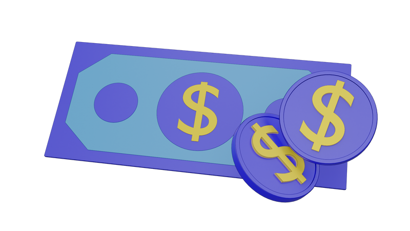 Dollarwährung  3D Icon