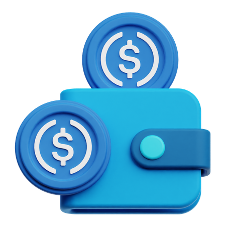 Dollar Wallet  3D Icon