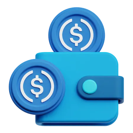 Dollar Wallet  3D Icon