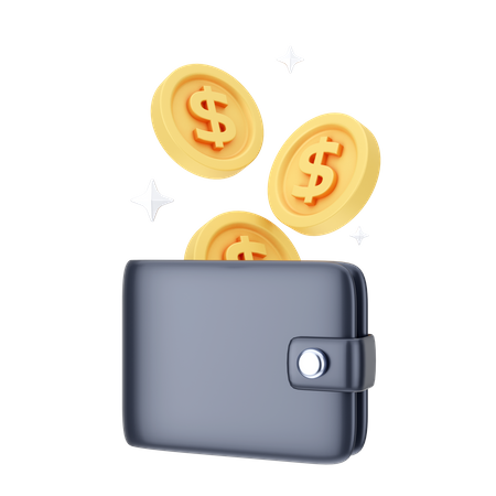 Dollar Wallet  3D Icon