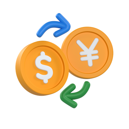 Dollarwechsel  3D Icon
