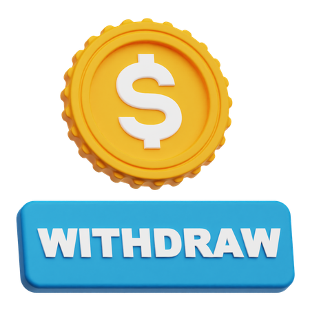 Dollar Withdraw  3D Icon