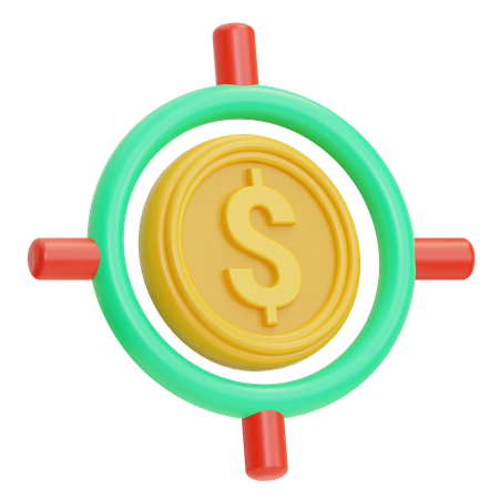 Dollarziel  3D Icon