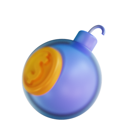 Dollarbombe  3D Illustration