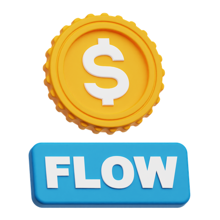 Dollarfluss  3D Icon
