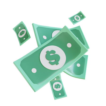 Dollarfluss  3D Icon