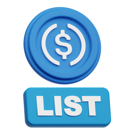 Dollarliste  3D Icon