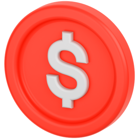 Dollarmünze  3D Icon