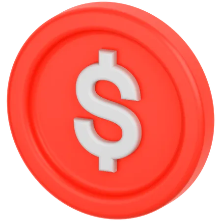 Dollarmünze  3D Icon