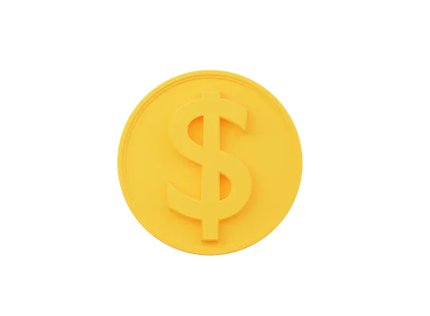 Dollarmünze  3D Icon