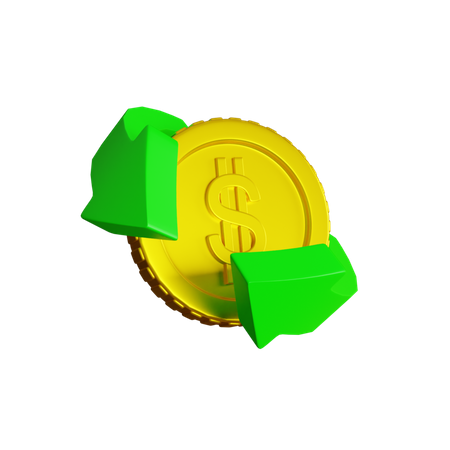 Dollarmünze  3D Illustration