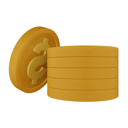 Dollarmünze  3D Icon