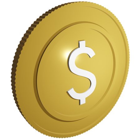 Dollarmünze  3D Icon