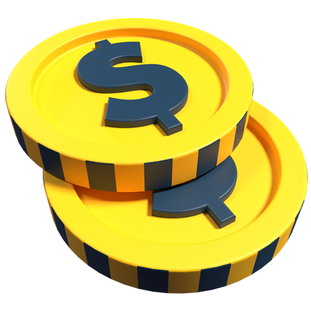 Dollarmünze  3D Icon