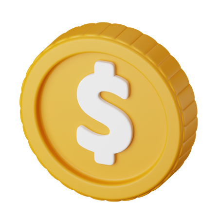 Dollarmünze  3D Icon