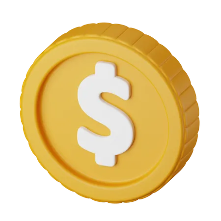 Dollarmünze  3D Icon