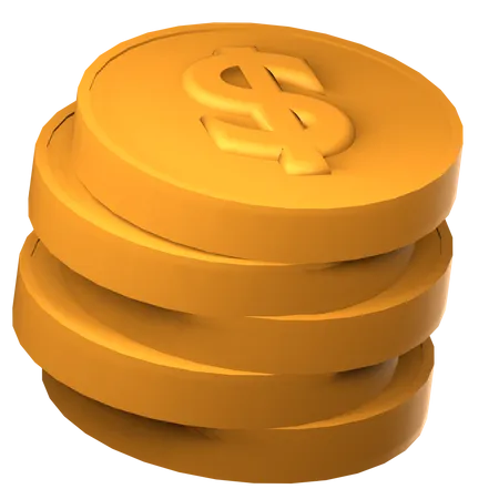 Dollarmünze  3D Icon