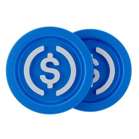 Dollarmünzen  3D Icon