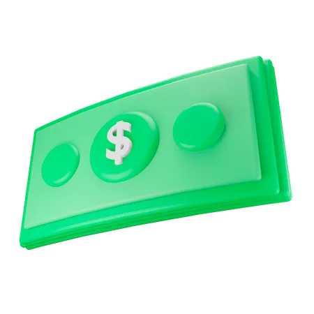 Dollarnote  3D Icon