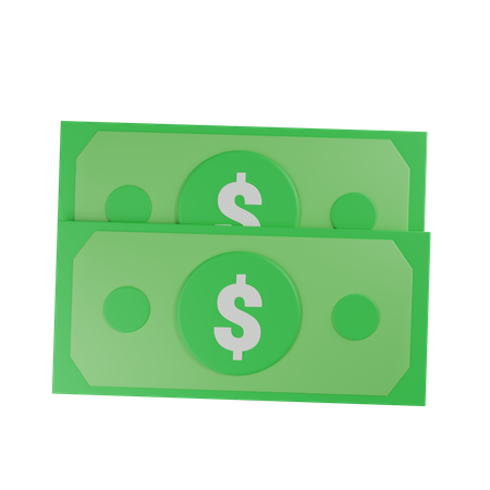 Dollarnote  3D Icon