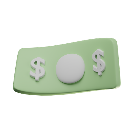 Dollarnote  3D Icon