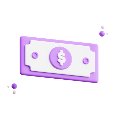 Dollarnote  3D Icon