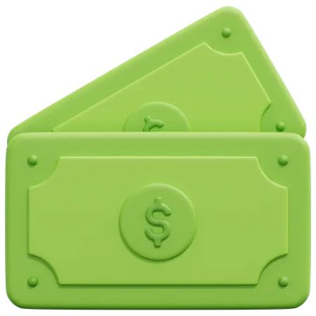 Dollarnote  3D Icon