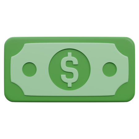 Dollarnote  3D Icon