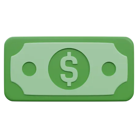 Dollarnote  3D Icon